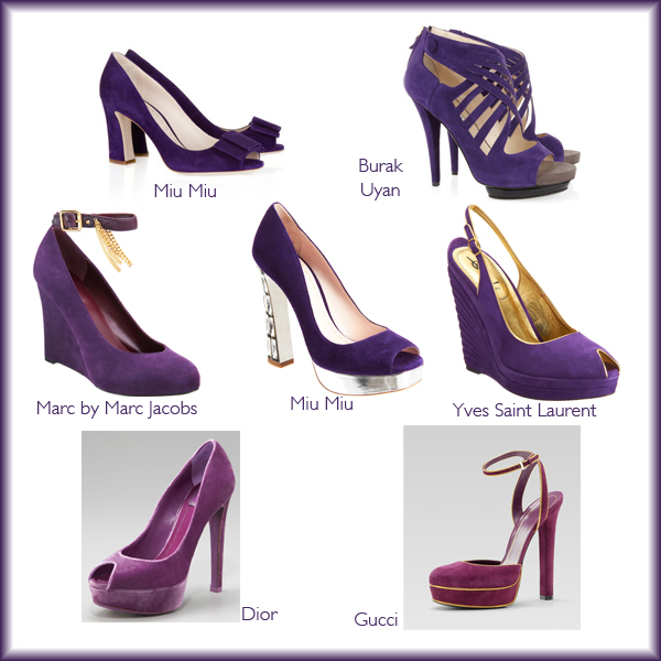 purple gucci heels