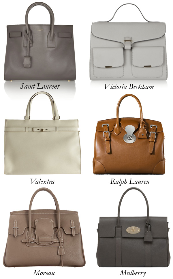 birkin inspired leather handbag