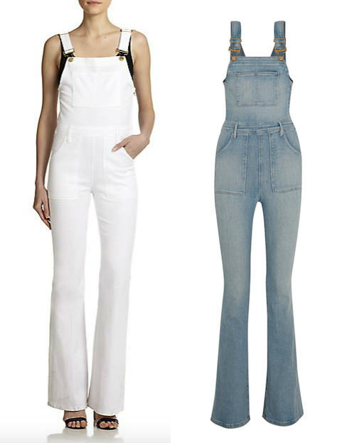 overall flare jeans