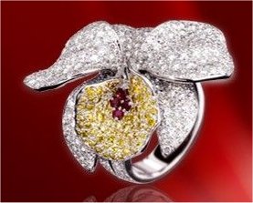 cartier orchid ring price