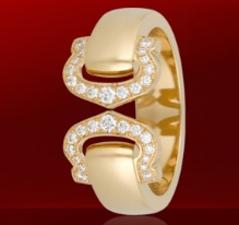cartier ring double c