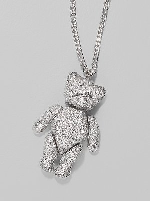 Christian Dior Teddy Bear Necklace 