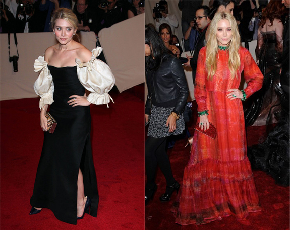 Ashley Olsen and Mary-Kate Olsen attend the 2011 Met Gala