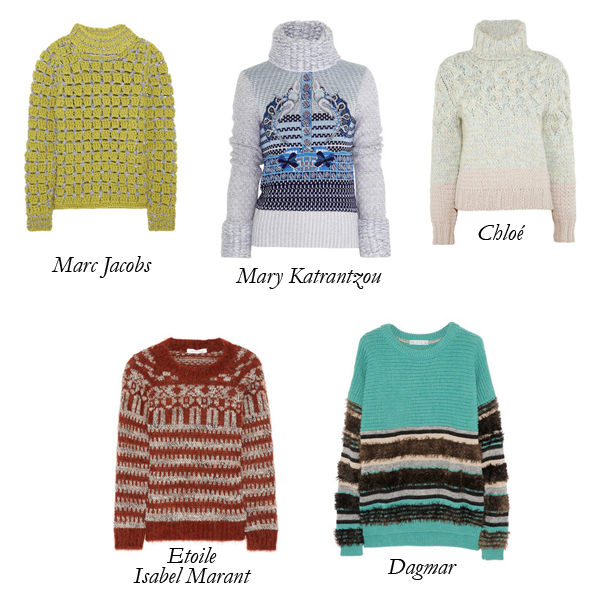 Marc Jacobs, Etoile Isabel Marant, Chloé, Mary Katrantzou, Dagar, Sweater, Wool Chunky Sweater