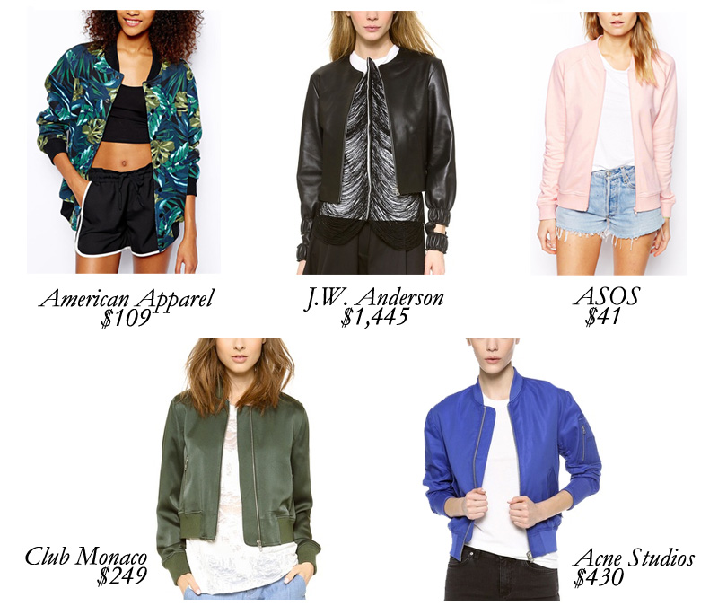 Top 5 Bomber Jackets
