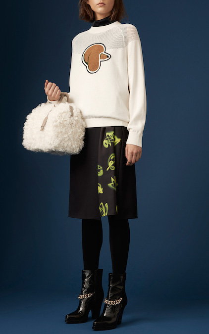 Cate Blanchett x 3.1 Phillip Lim Pullover with Poodle Patch